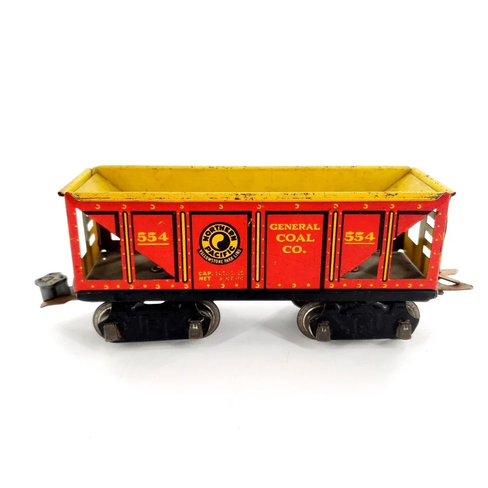 Vintage Marx Tin Litho Train Coal Car No 554 General Coal Co Northern Pacific